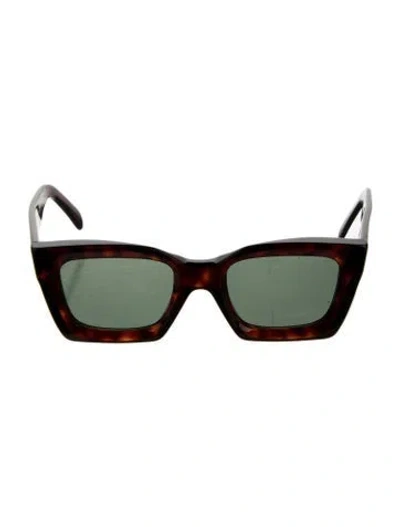 Pre-owned Celine Square Tinted Sunglasses In Brown