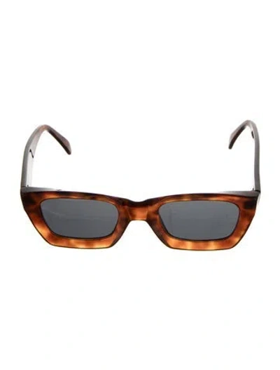 Pre-owned Celine Square Tinted Sunglasses In Brown
