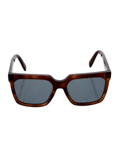 Pre-owned Celine Square Tinted Sunglasses In Brown