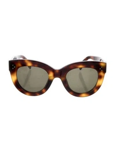 Pre-owned Celine Square Tinted Sunglasses In Brown