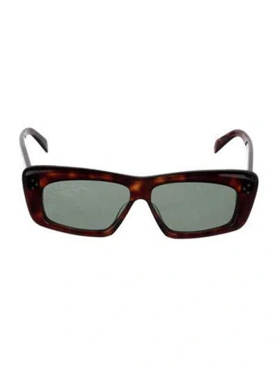 Pre-owned Celine Square Tinted Sunglasses In Brown
