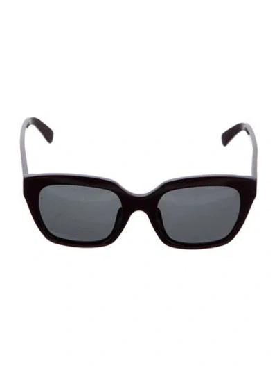 Pre-owned Celine Square Tinted Sunglasses In Burgundy