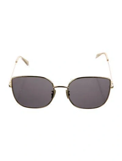 Pre-owned Celine Square Tinted Sunglasses In Gold