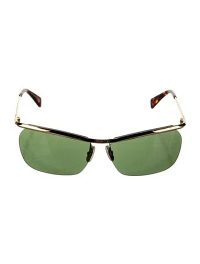 Pre-owned Celine Square Tinted Sunglasses In Gold