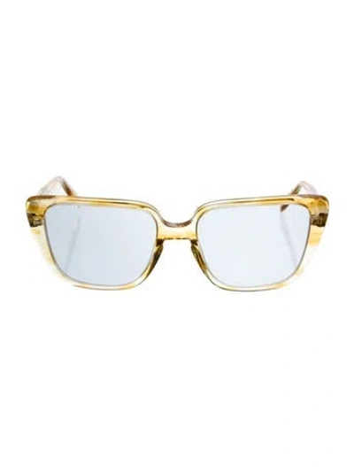 Pre-owned Celine Square Tinted Sunglasses In Transparent