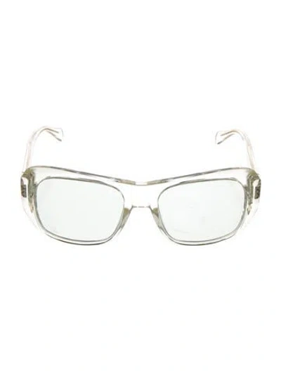 Pre-owned Celine Square Tinted Sunglasses In Transparent