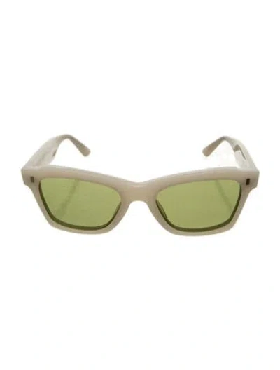Pre-owned Celine Square Tinted Sunglasses In White