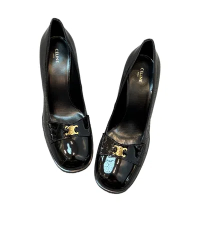Celine Square Toe High Heels In Black