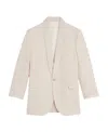 Celine Square Wool And Mohair Suit Jacket In White