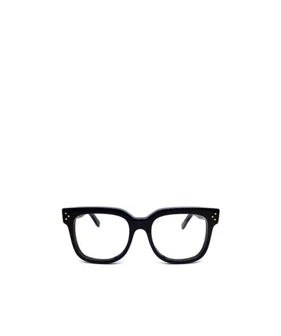 Celine Square-frame Logo Glasses In Black