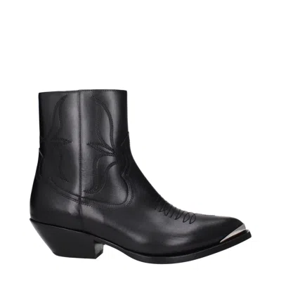 CELINE CELINE STIVALETTI UOMO PELLE NERO