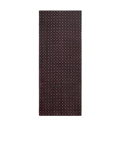 Celine Stole In Biscotto-print Cashmere Muslin