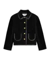 Celine Straight Blouson Jacket In Suede In Black