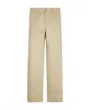 Celine Straight Leg Pants With Belt Loops In Nude
