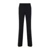 Celine Straight Hem Black Wool Pants