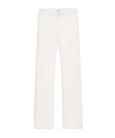 Celine Cotton Denim Jeans Men In White