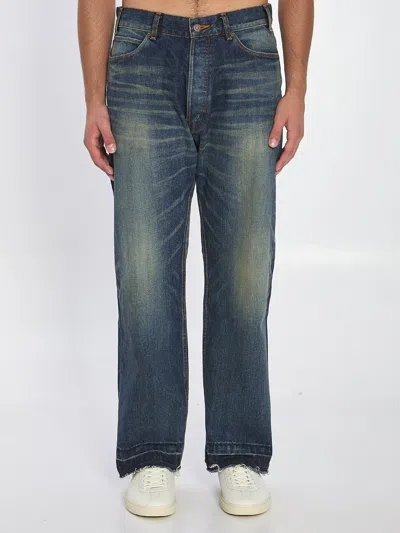 Celine Straight Jeans Wesley In Blue