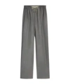 Celine Straight Jogging Pants In Cashmere Flannel In Grey