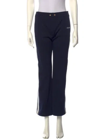 Pre-owned Celine Straight Leg Pants In Blue