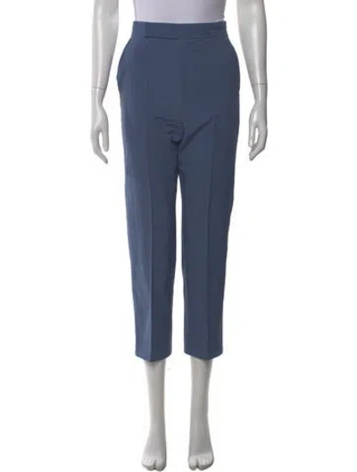 Pre-owned Celine Straight Leg Pants In Blue