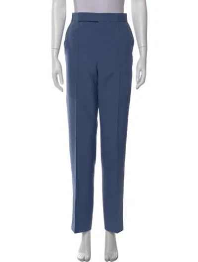 Pre-owned Celine Straight Leg Pants In Blue