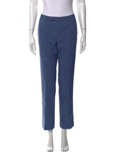 Pre-owned Celine Straight Leg Pants In Blue