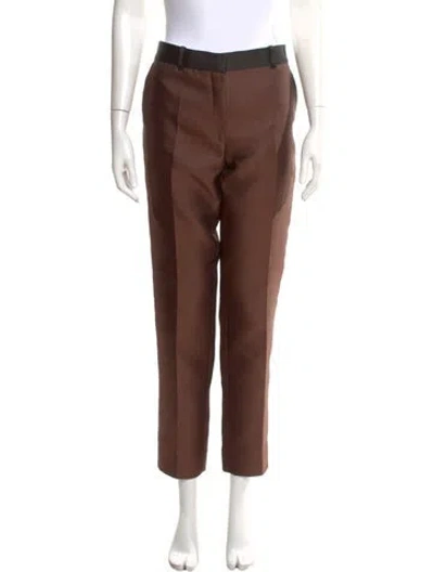 Pre-owned Celine Straight Leg Pants In Brown