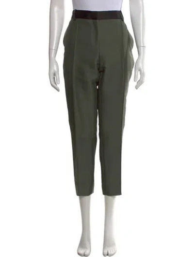 Pre-owned Celine Straight Leg Pants In Green