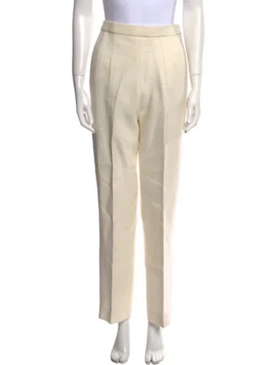 Pre-owned Celine Straight Leg Pants In Neutral