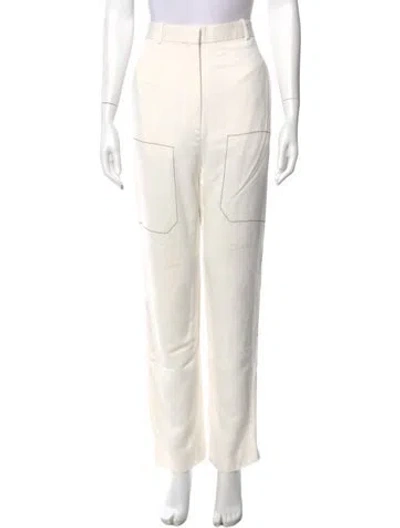 Pre-owned Celine Straight Leg Pants In Neutral