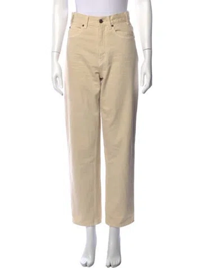 Pre-owned Celine Straight Leg Pants In Neutrals