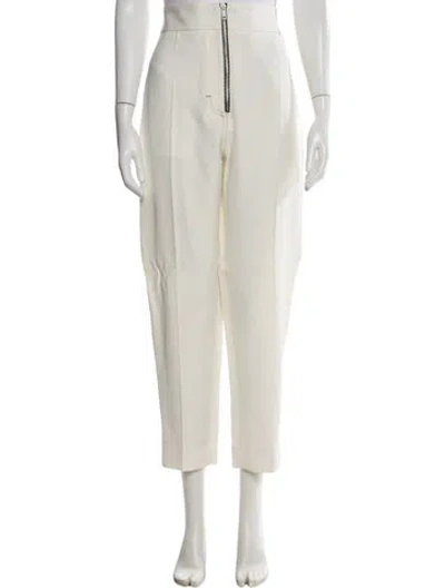 Pre-owned Celine Straight Leg Pants In White