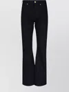 Celine Straight Leg Trousers Belt Loops In Black
