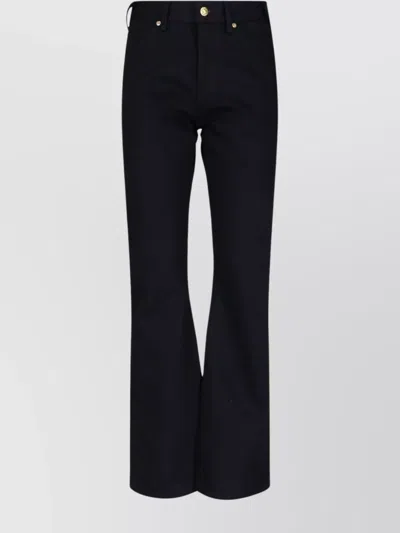 CELINE STRAIGHT LEG TROUSERS BELT LOOPS
