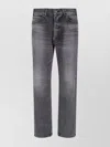 Celine Straight Leg Trousers Faded Effect In Gray