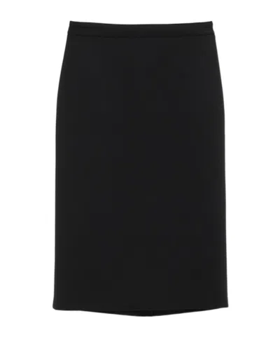 Celine Straight Skirt In Black