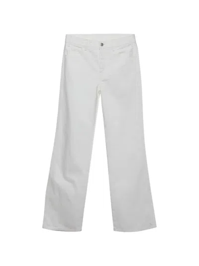 Pre-owned Celine Straight-fit Jeans In White