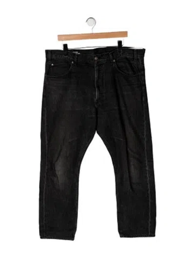 Pre-owned Celine Straight-leg Jeans In Black
