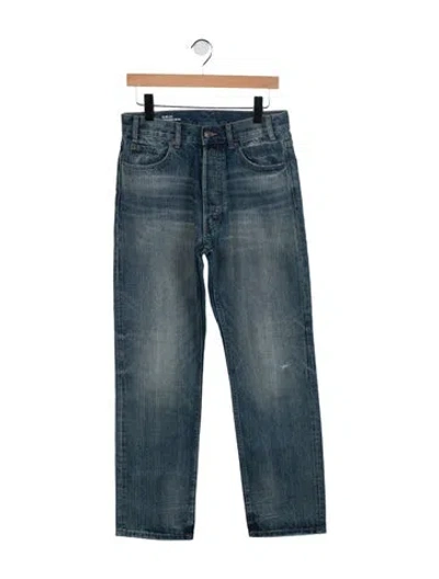Pre-owned Celine Straight-leg Jeans In Blue