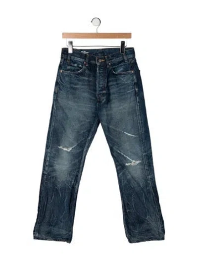Pre-owned Celine Straight-leg Jeans In Blue