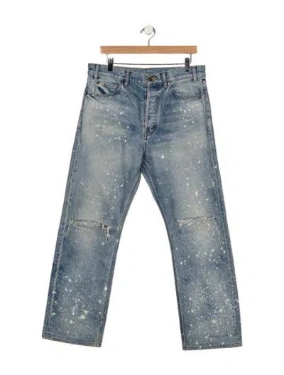 Pre-owned Celine Straight-leg Jeans In Blue