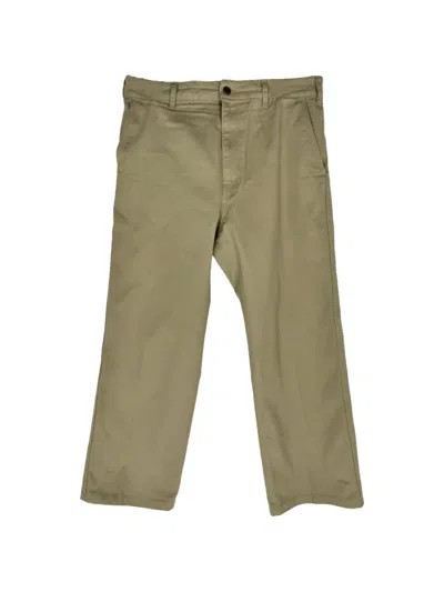 Pre-owned Celine Straight-leg Trousers In Neutrals