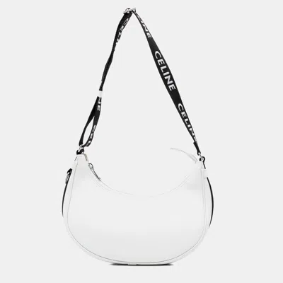 Pre-owned Celine Strap In White