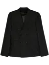 Celine Men Double-breasted Jacket In Noir/marron