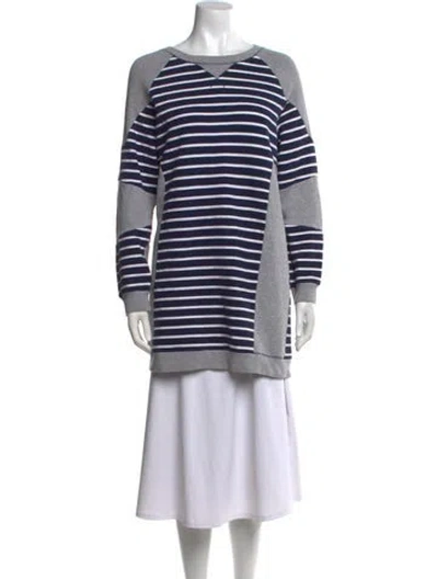 Pre-owned Celine Striped Crew Neck Tunic