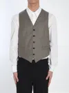 Celine Striped Flannel Vest
