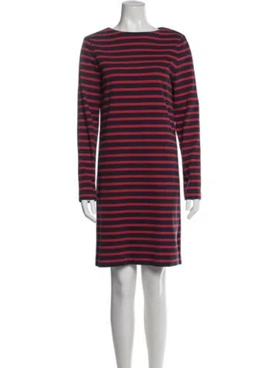 Pre-owned Celine Striped Mini Dress In Multi