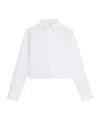 Celine Striped Short Shirt In White