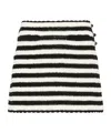 Celine Striped Crochet Miniskirt In Multi