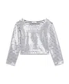 Celine Striped Sweater In White